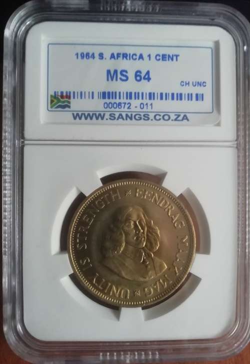 1964 S. Africa 1 cent